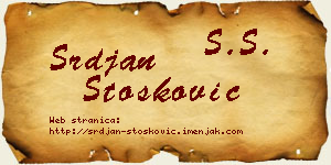 Srđan Stošković vizit kartica